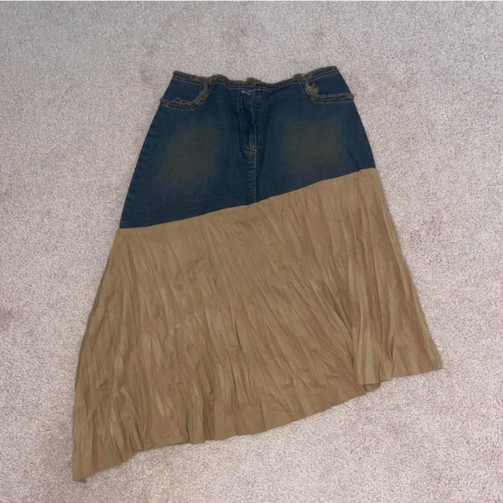 vintage denim skirt